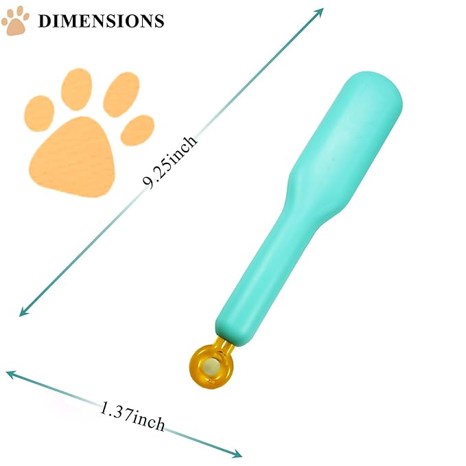 Scalable Small Grooming Dog Brush, Puppy Massaging Hair Brush, for Small Dogs Cats Rabbits of All Hair Types (Blue)