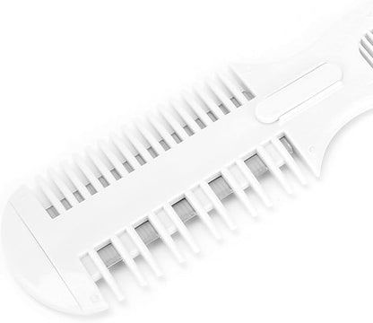 Dog Hair Cutter, Pet Hair Trimmer, 2 in 1 Trimming Grooming Hair Cutter Comb Manual Dog Hair Trimmer Comb Pet Grooming Comb with Replacement Blade for Dog Cat Pet