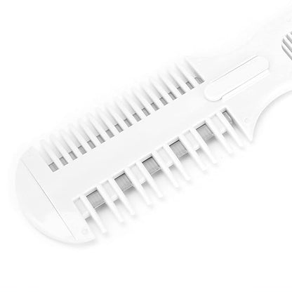 Pet Hair Thinning comb, Pet Hair Combs, Dog Grooming Comb with Blade, Cat Comb for Matted Hair, 2 in 1 Hair Cutter Comb, 5 Blades Pet Hair Trimming Comb