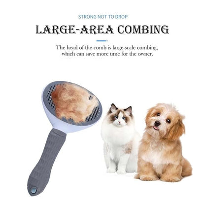 Cat Brush Dog Brush for Grooming - Cat Hair Comb for Shedding, Pet Self Cleaning Slicker Brush LRHINETAR