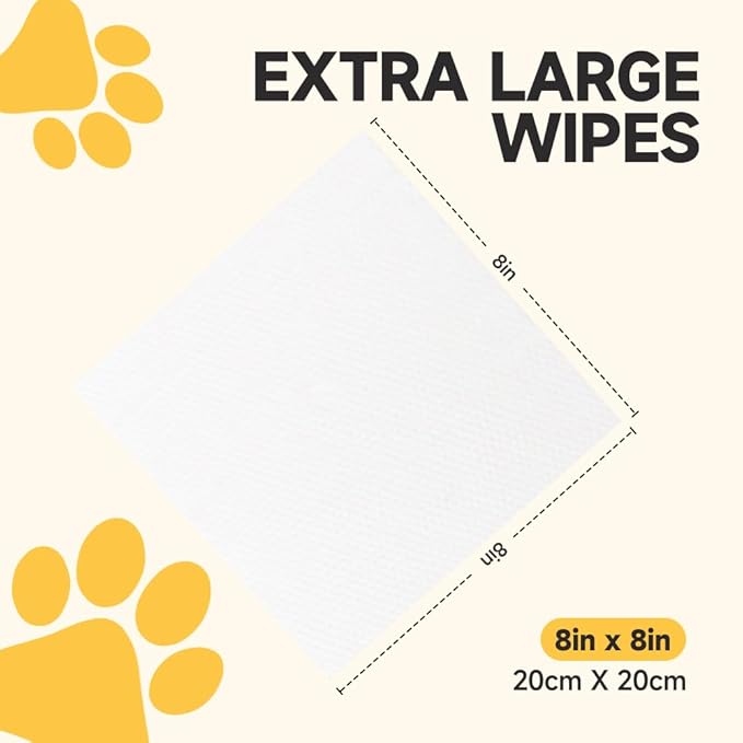 3-in-1 Pet Wipes for Dogs & Cats, Cleaning, Hydrating, Grooming Wipes for Paws, Body, Eyes, Ears and Butt, Unscented, 400 Count