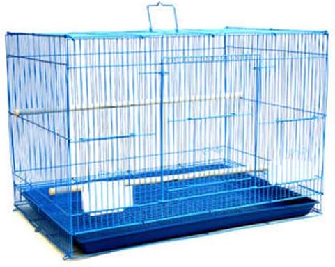 Lot of 6 Aviary Breeding Bird Finch Parakeet Aviary Canary Lovebird Budgie Flight Cage 24"x16"x16"H (Blue)