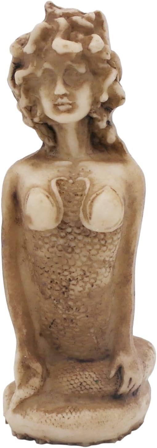 Medusa Aquarium Fish Tank Decorations Ancient Greek Myth Statues Figurine Sculpture Reptile Turtle Lizard Spider Tanks Terrarium Décor Ornament Pet