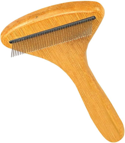 Beaupretty 4pcs pet comb undercoat rake for cat shedding comb with handle dog brush dog grooming rake dog hair remover Puppy Grooming Comb Stainless steel bridegroom Accessories Metal