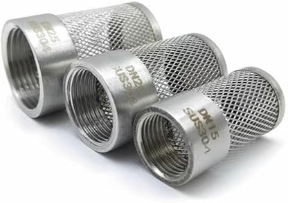 Pipeline Filter,Inline Mesh Screen, 1pcs Stainless Filter, 1/2" 3/4" 1" 1-1 * 2" 2" 3" 4" Female Thread Filter For Garden Irrigation Aquarium Water Pump, Mesh Cover (Color:4") (Color : 1") ( Color : 2