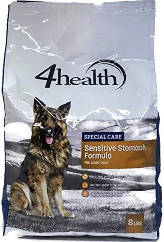 4health, Tractor Supply Company, Special Care Sensitive Stomach Formula Dry Dog Food, Adult Dogs, 8 Pound Bag, No Corn, No Wheat, No Soy, Limited Ingredient