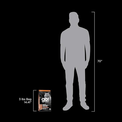 Go! Solutions Weight Management + Joint Care, Grain-Free Dry Cat Food, Salmon Recipe, 3 lb Bag