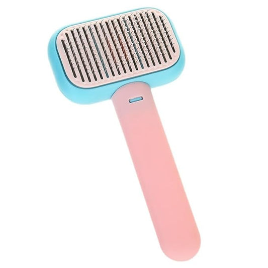 Hair Remover Self Cleaning Dog Brush for Shedding, Deshedding, Deshedder, Grooming, Slicker Brushes for Short Hair Dogs and Cats (Pink)