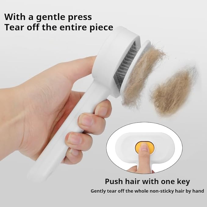 1Pcs Widened pet comb,Equipped with a cat corner scraper and catnip,with Stainless Steel Metal Teeth for Shedding and Tangles, Pet Hair Removal Comb Flea Comb,Suitable for cat and dog grooming combs