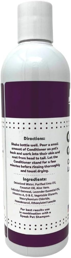 Dog Natural Cream Rinse Conditioner, Lavender, 17oz