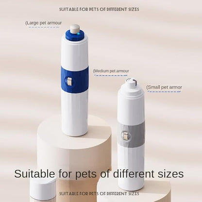 11 dB Silent Nail Trimmer for Pets Dogs Cats LED continuously Variable Speed Low Vibration Nail Trimmer (Grey and White)