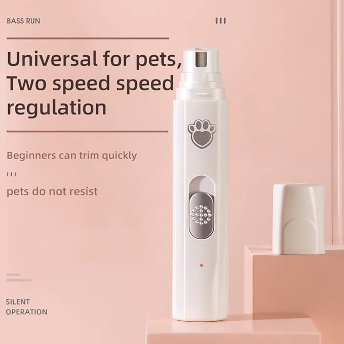 Professional Electric Dog Nail Grinder Pet Nail Grinder Trimmer is Applicable to Large, Medium and Small Dogs and Cats,Painless, Beautiful, Smooth and Rechargeable