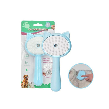 Cat Steamy Brush Dog brushes for Shedding Grooming, Lightweight Skin Friendly Pet Brush Hair Removal Comb Brushes for Long or Medium Haired Cats(Blue)