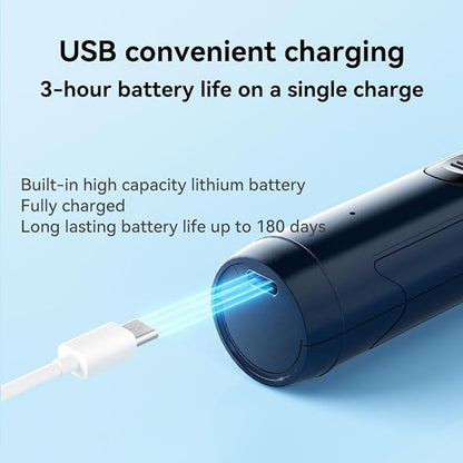 Dog Nail Grinder with 2 Grinding Heads - 2-Speed Powerful Electric Pet Nail Trimmer Professional, Painless Claw Decoration and Smoothing Suitable for Small, Medium, Large Dogs and Cats White