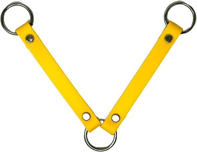 SparkDog Collars Dog Crate Fan Hanger, HotDawg Utility Strap, BioThane Ryobi P3320 Fan Hanger for Ruffland Dog Kennel, Bucket Holder Utility Strap - Made in The USA (Yellow)