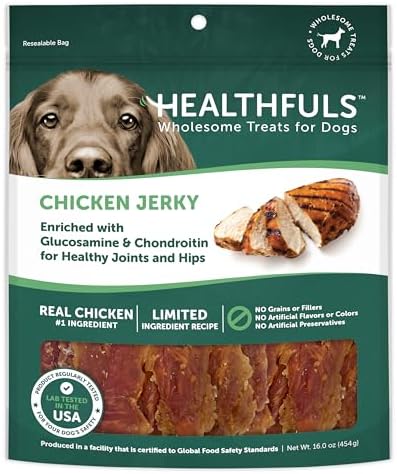 Chicken Jerky Dog Treats with Glucosamine & Chondroitin, 16oz