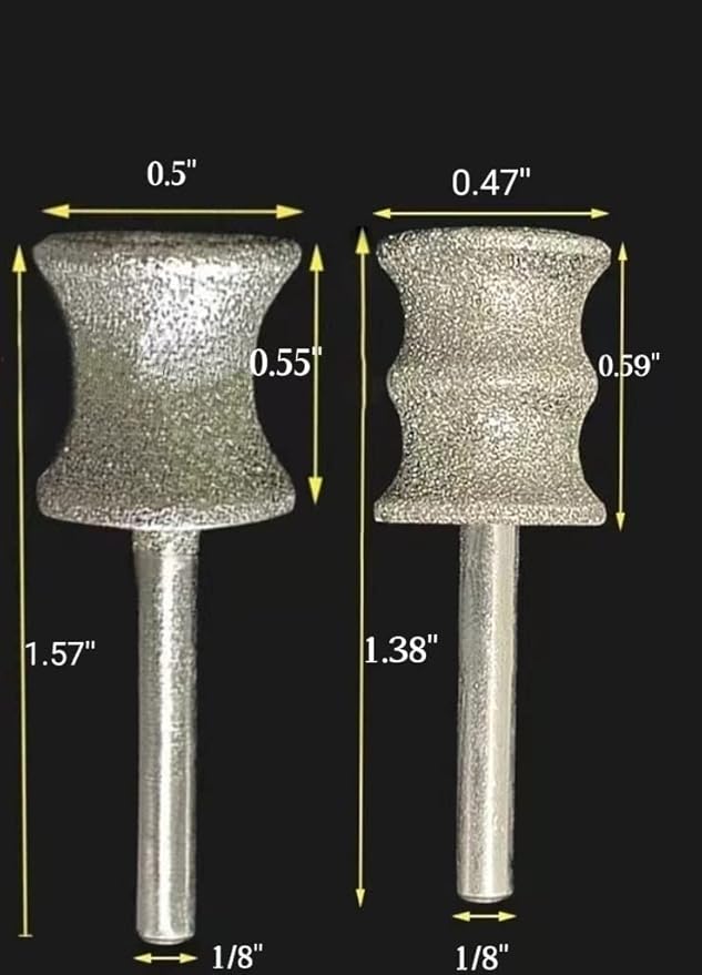 Diamond Rotary Nail Grinder Bits for Dog-Dog Nail Grinder Replacement Heads-Replaced Dog Nail Grinder Wheel- Pet Nail Grinder Attachment 2-Pack