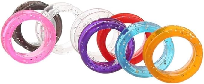 5 Pcs Pink Silicone Scissors Finger Rings Grips Grooming Shear Thumb Inserts Finger Protector Ring for Barber Hair Cutting Scissors Pet Shears