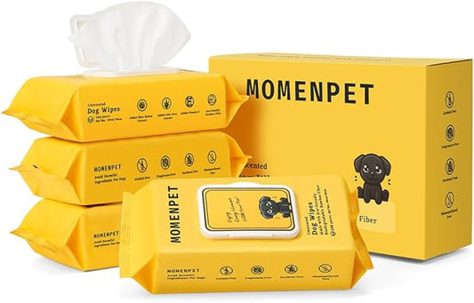 3-in-1 Pet Wipes for Dogs & Cats, Cleaning, Hydrating, Grooming Wipes for Paws, Body, Eyes, Ears and Butt, Unscented, 400 Count
