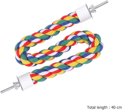 1pc Parrot Cotton Rope Chewing for Birds Climbing Rope Perch for Parrots Budgies and Cockatiels Bird Supplies for Exercise and Fun