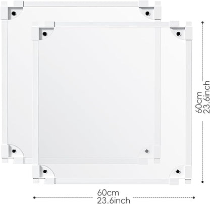 Dog Playpen - Extension Kit, 2 Panels 23.6" H, 4 I-Shape Connectors (23.6" H, 2PCS)