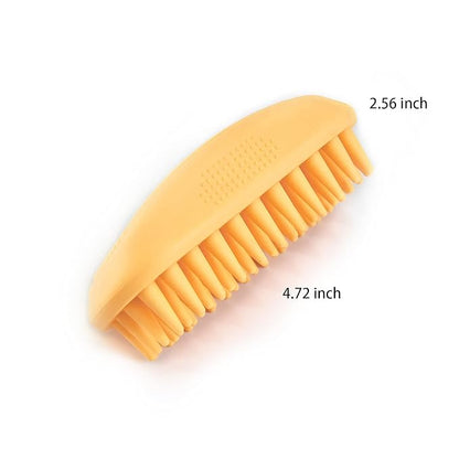 Silicone Dog Grooming Brush Pet Shampoo Bath Brush Anti Skid Soothing Massage Rubber Comb Bath Dog Brush