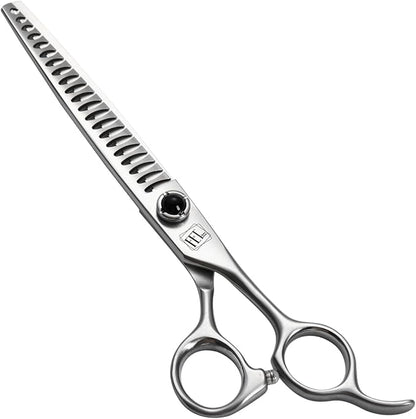 Dog Grooming Scissors: 7 inch Pet Chunker Shears Made Of Japanese 9CR Advanced Stainless Steel Professional Grooming Scissors for Dogs Cats and Other Pets