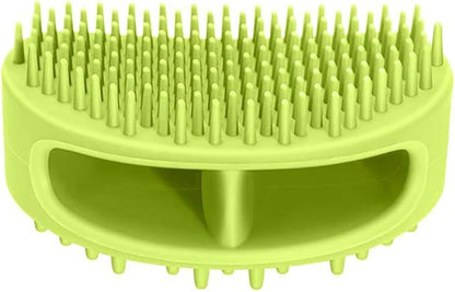 Dog Brush & Cat Brush, Soft Silicone Dog & Cat Grooming Brush, Pet Bath & Massage Brush for Cats and Dogs with Short or Long Hair, Cat Slicker Shedding Hair Brush Limegreen