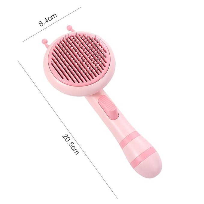 2Pcs Pets Needle Comb, Dog Massage Brush, Cat Brush,Self-Cleaning Grooming Brush for Long and Short haired Dogs Cats