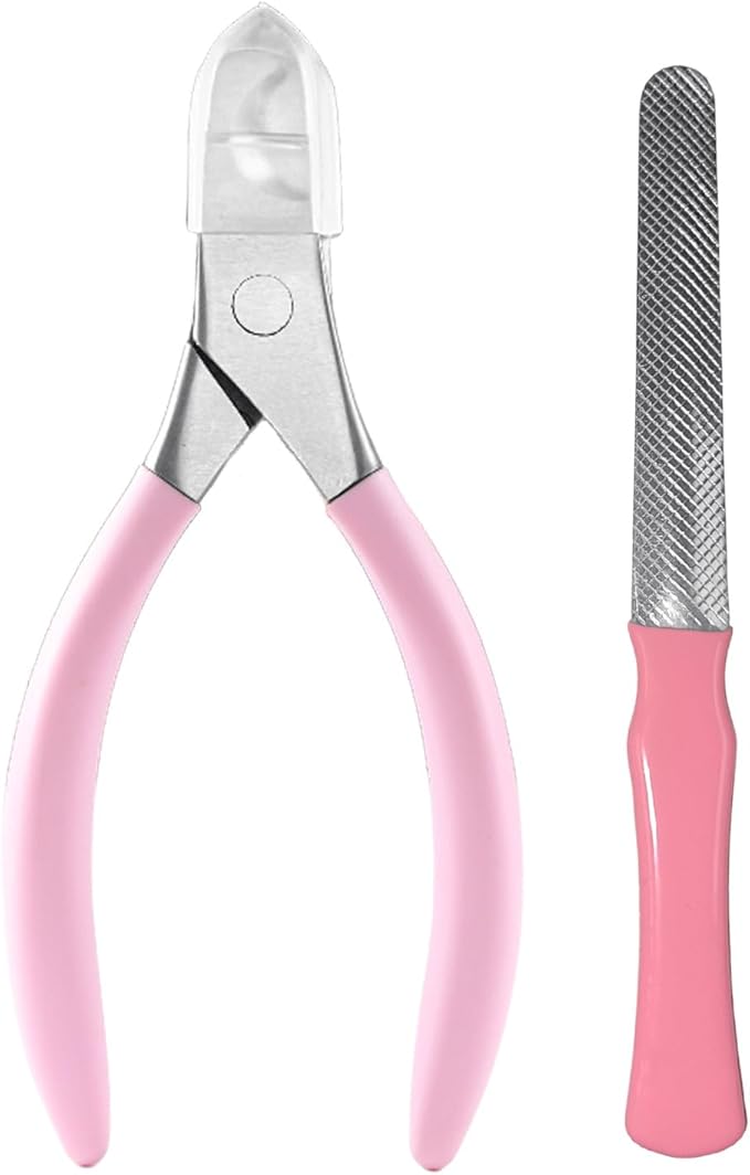 Dog Nail Clippers for Large Medium Small Breed, Heavy Duty Dog and Cat Nail Trimmers for Thick Toenail, Easy to Use Ergonomic Non-Slip Handle Sharp Grooming Cutter with Nail File