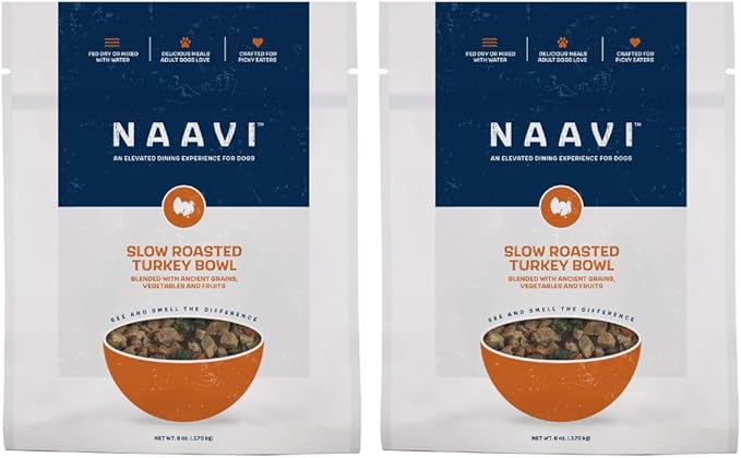 Slow Roasted Turkey Bowl with Ancient Grains, Vegetables & Fruits, Formulated to Support Gut & Immune Health in Adult Dogs - 6oz (2pack)