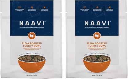 Slow Roasted Turkey Bowl with Ancient Grains, Vegetables & Fruits, Formulated to Support Gut & Immune Health in Adult Dogs - 6oz (2pack)