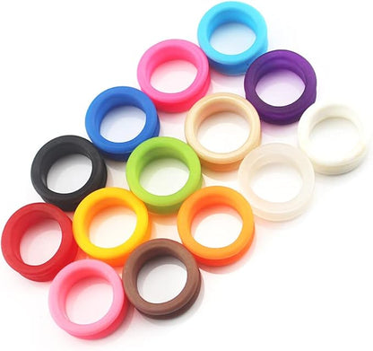 12 Pcs Barber Hairdressing Scissors Pet Scissors Finger Rings Grips Inserts Grooming Shear Thumb Insert for Pet Shears