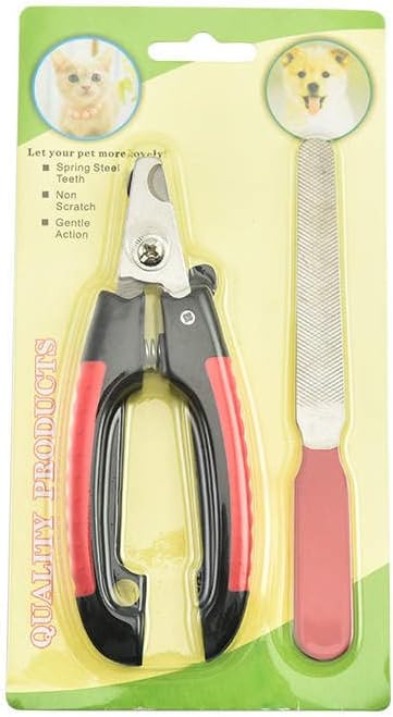 Dogs and Cats Nail Cutter Professional Painless Animal Paw Claw Nail Cutter Scissors Trimmer Cat Dog Pet Nail Clipper for Dogs Cats Pets Professional (red)