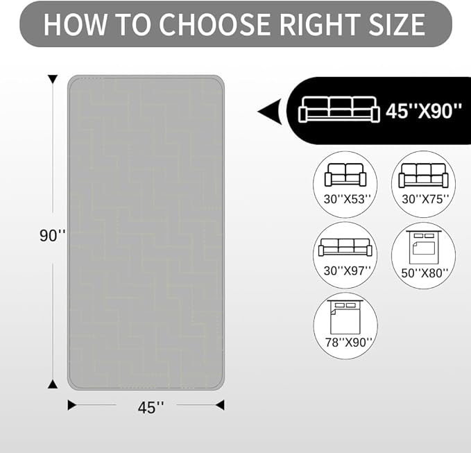 fuguitex Waterproof Dog Bed Cover Couch Cover for Pet Anti-Slip Cat Mat Pet Pad Blanket for Sofa Chair Recliner Bed Furniture Protrctor