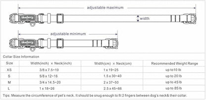 Blueberry Pet 3M Reflective Dog Collars | Adjustable Dog Collar w/Multi-Colored Stripe - Olive and Blue-Gray | Nylon Pet Collars for Dogs & Refflective Dog Collar for Medium Dogs