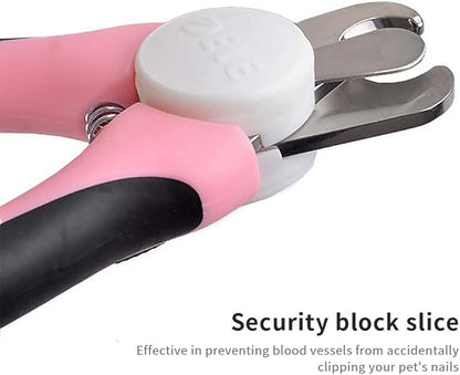 SITENG Dog Nail Clippers - Professional Pet Nail Trimmer with Safety Guard to Avoid Over Cutting - Free Nail File, Sharp Blades & Non Slip Handles - Perfect Grooming Tools for Cats and Medium Dogs