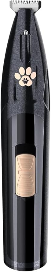 Dog Paw Trimmer Low Noise Dog Trimmer Grooming Kit with Replacement Blade, Rechargeable Pet Hair Clippers for Small Dogs Cats Paws, Eyes, Ears, Face, Rump