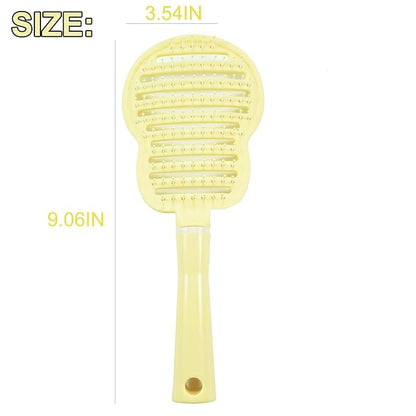 Dog Brush, Easy to Hold Ergonomic Handle Dog Brush Comb Instant Detangler Pin Brush,Wet or Dry Dog Hair,for Dogs and Cats Grooming Tool, Yellow