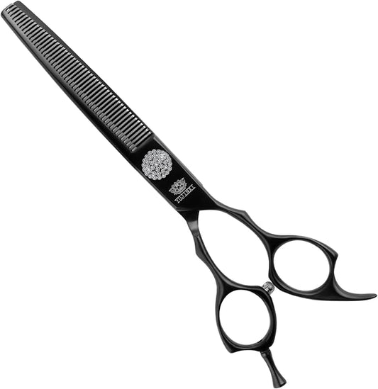 7 Dog Grooming Thinning Scissors  Professional Pet Shears for Dogs & Cats, Sharp 440C Stainless Steel Blades, Precise Texturizing & Blending for Groomers