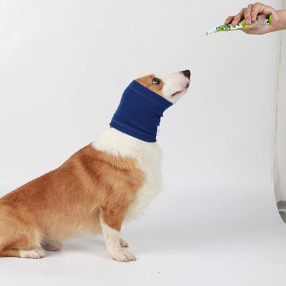 Quiet Ears for Dogs with Dual sides Dog Brush and Dog Comb, Dogs No Flap Ear Wraps for Anxiety Relief, Calming, with Professinal Grooming Brush