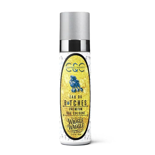 Eau Du Btches - Wiggle Waggle Premium Dog Cologne, 3.4 fl oz - All-Natural & Alcohol-Free - Luxury Long Lasting Scent