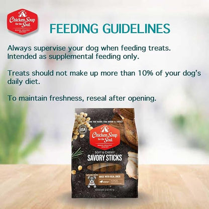 Chicken Soup for the Soul Savory Sticks Dog Treats, Beef, 32 Ounce Bag | Soy, Corn & Wheat Free, No Artificial Flavors or Preservatives