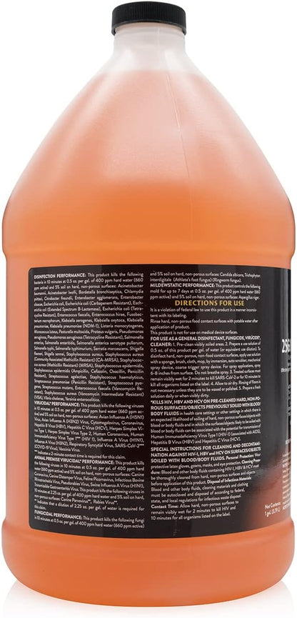 256:1 Disinfectant, 1 Gallon - Liquid Concentrate Disinfectant and Deodorizer, Sanitizer for Veterinary Clinics and Kennels, Effective Against Viruses and Bacteria (Fresh and Clean)