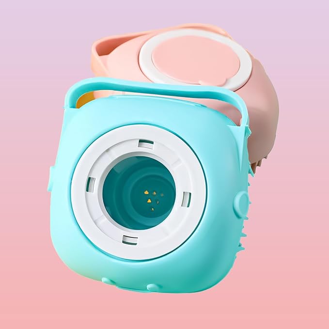 6PCS Dog Bath Brush - Dog Shampoo Brush & Scrubber for Bath - Dog Bath Brush - Dog Shower/Washing Brush with Adjustable Ring Handle for Short & Long Hair - Grooming Brushes for Sheddin