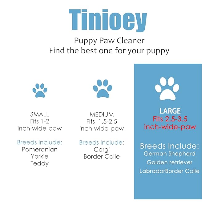 Dog Paw Cleaner for Large Dogs (with 3 Towels & Dog Bath Brush), Dog Paw Washer, Muddy Paw Cleaner, Pet Foot Cleaner