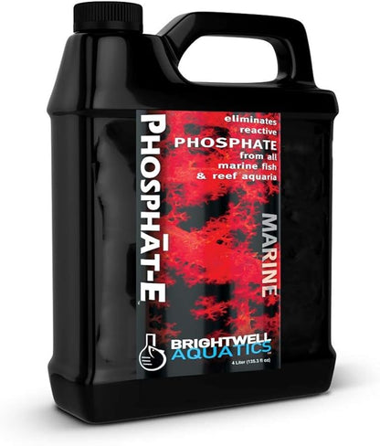 Brightwell Aquatics Phosphat-E Liquid Phosphate Remover for Marine Fish and Reef Aquariums - Aquarium Water Treatments, 135.25 fl oz