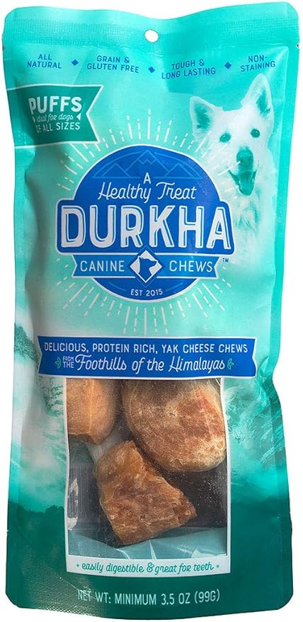 All Natural Himalayan Yak Chews for Dogs | Natural Long Lasting Dog Chew Made from Yak Milk | Great for Aggressive Chewers | Does Not Stain Carpets or Furniture