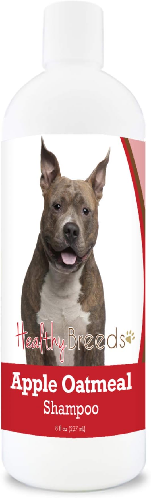 Healthy Breeds American Staffordshire Terrier Apple Oatmeal Dog Shampoo - All Natural, Tearless & Hypoallergenic Cleanser & Conditioner - Best for Dry, Itchy or Irritated Skin - 8 oz
