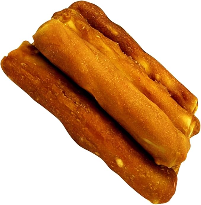 DOGCHEWZ™ Rawhide Free Basted Roll Chicken Wrapped Dog Chew Treats | Size 5 Inch (8 Count/Bag) - Gluten Free